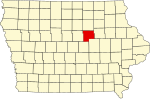 State map highlighting Grundy County