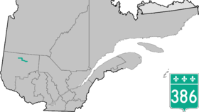 Image illustrative de l’article Route 386 (Québec)