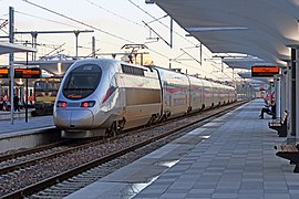 RGV 2N siglée Al Boraq en gare de Tanger-Ville.