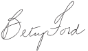 Cursive signature in ink