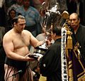 Kaloyan Mahlyanov, the only European sumo wrestler who is winner of the Emperor's Cup