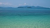 Panoramic view of Chang island group (with Trat coastline behind)