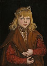 Portrait of a Saxon Prince (possibly Johann, husband of Elizabeth of Hesse), c. 1517