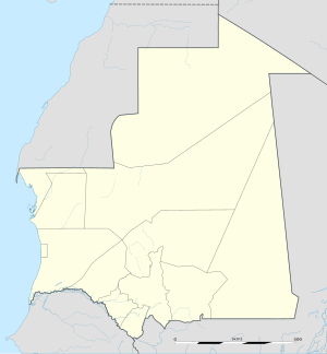 Nouadhibou trên bản đồ Mauritanie