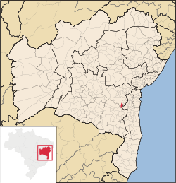 Localização de Itagi na Bahia