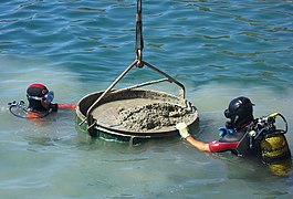 Placing concrete underwater