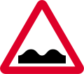 Uneven road surface ahead