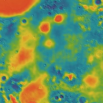 Gravity map based on GRAIL