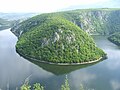 Meander ved vannkraftverket Bočac.