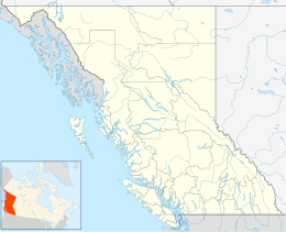 Map showing the location of Mount Assiniboine Provincial Park