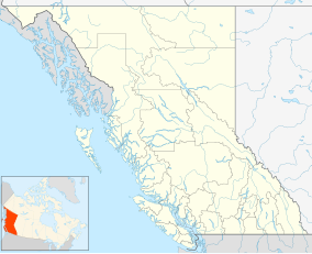 Map showing the location of Bobtail Mountain Provincial Park