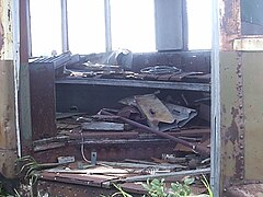 The interior of Saskatoon Municipal Railway streetcar No. 203 at Saskatchewan Railway Museum