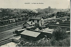 À cette époque, la gare était dotée d'un dépôt de locomotives à vapeur.