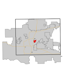 Location in Oklahoma County and the state of Oklahoma.