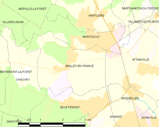 Carte de la commune.