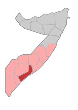 Location in Somalia