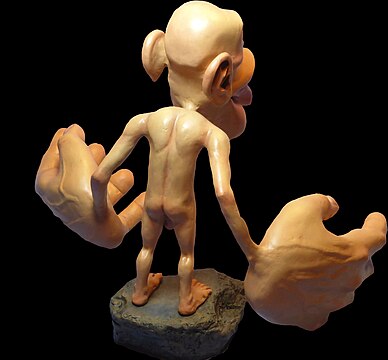 Sharon Price-James' sensory homunculus from the back