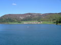 Blick auf den Ort und den Stausee Palcmanská Maša