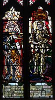 War Memorial window in St Mary's Church.Hornby.Yorkshire. Image shown courtesy Dave Webster.