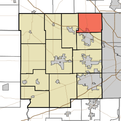 Location in Hendricks County