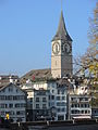 St. Peter as seen from Grossmünster