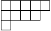 The Young diagram for the partition 10 = 5 + 4 + 1