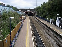 railway station and tunnel