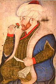 Mehmed II Fatih, le Conquérant (miniature du XVe siècle).