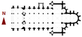 Floor plan of Notre-Dame of Dijon