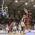 Image 14A three-point field goal by Sara Giauro during the FIBA Europe Cup Women Finals, 2005 in Naples, Italy