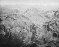 Barrage et son bassin immédiat, en 1957.