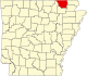 State map highlighting Randolph County