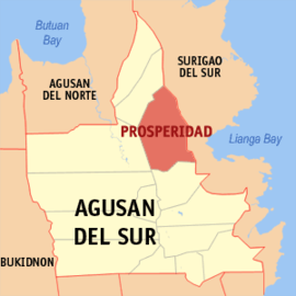 Prosperidad na Agusan do Sul Coordenadas : 8°36'N, 125°55'E