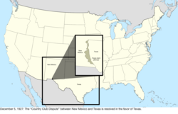 Map of the change to the United States in Central North America on December 5, 1927