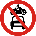 No motor vehicles