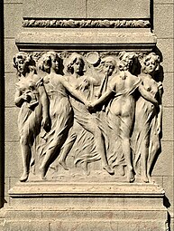 Nymphs – Relief on the Fanny and Isac Popper House (Strada Sfinților no. 1), Bucharest, by Alfred Popper (1914)[172]