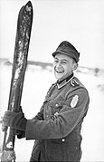 Tysk bergjeger 1942 med Narvik Schild på uniformen til minne om felttoget og kampene der i 1940. Foto: Deutsches Bundesarchiv