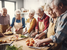 An Image of senior citizens involved in social engagement