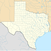 Sự kiện UFO Aurora, Texas trên bản đồ Texas