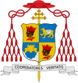 Coat of arms of Joseph Cardinal Ratzinger, Archbishop of Munich and Freising, with Moor of Freising