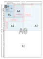 ISO "A series" paper sizes used in most countries of the world