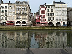 Petit Bayonne, a view across the Nive river.