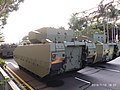 Rear view of production Hunter AFV at Singapore's National Day Parade 2019 rehearsal.