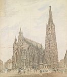 Stephansdom in Wien (1852).