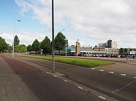 Muzenplein vanaf de Kinderbrug (2016)