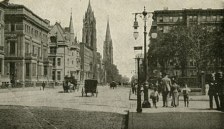 Street view looking north from 51st St. c. 1895