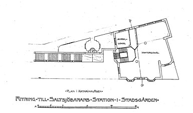 Plan i höjd med Katarinavägen.