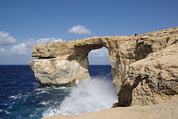 Azure Window (looduslik kaar), mis kukkus kokku 8. märtsil 2017