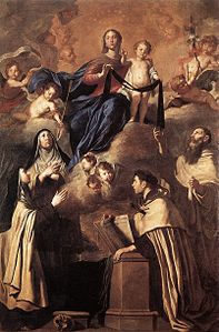 Madonna a carmelitelor, de Pietro Novelli, 1641