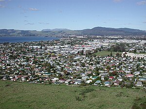 Selwyn Heights (foreground) with Western Heights in the middle-right